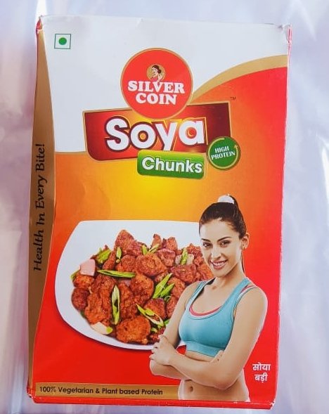 Silver coin soya chunks