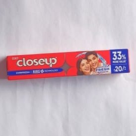 Closeup everfresh toothpaste