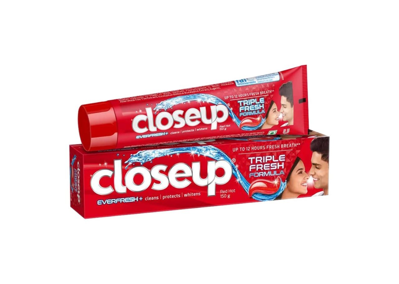 Closeup everfresh toothpaste