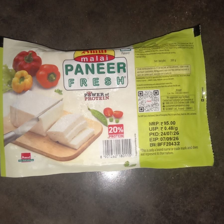 Amul Malai Paneer